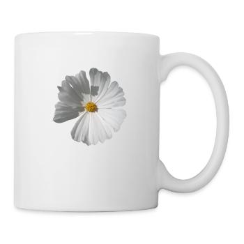 Natural white large flower on a transparent background - Mug - white - Right