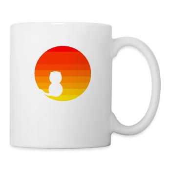 Sunset Cat Sun Idée cadeau - Mug blanc - blanc - Droite