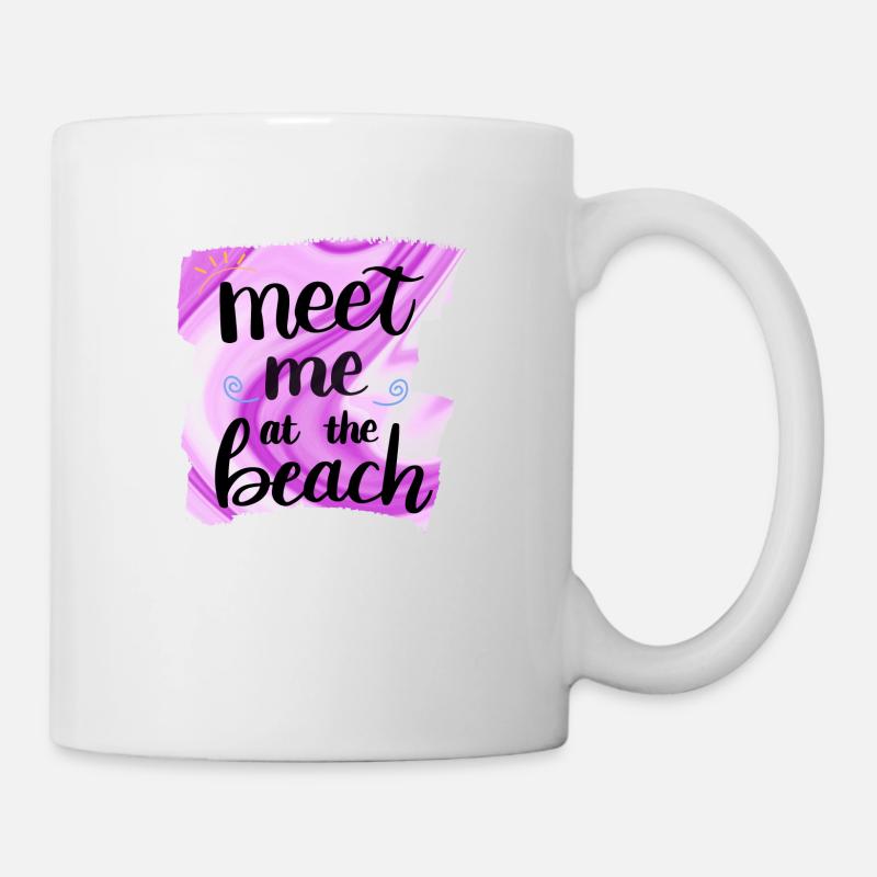 Meet me at the beach - Mug blanc - blanc