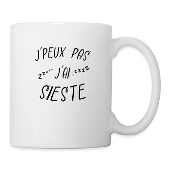 j'peux pas j'ai sieste - Mug blanc - blanc - Droite
