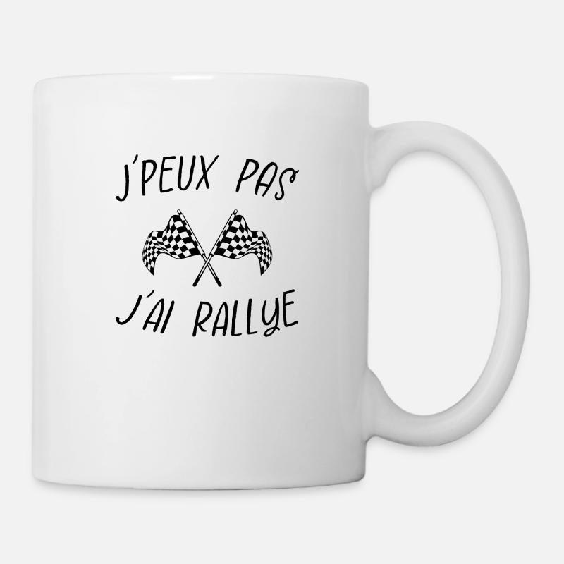 j'peux pas j'ai rallye - Mug blanc - blanc