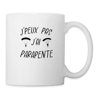j'peux pas j'ai parapente - Mug blanc - blanc - Droite