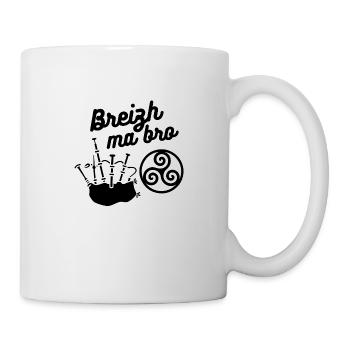 Breizh ma bro -Bretagne mon pays - Logo Breizh - Mug - white - Right