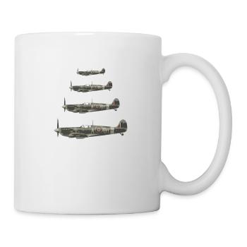 Spitfire Fighter Pilot - Retro Gift Pilot - Mug - white - Right
