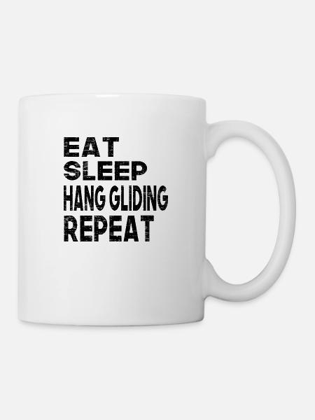 Eat Sleep Hang Gliding Repeat - Tasse - Weiß