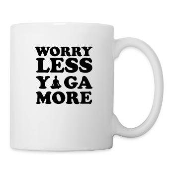 Worry Less Yoga More - Mug - white - Right