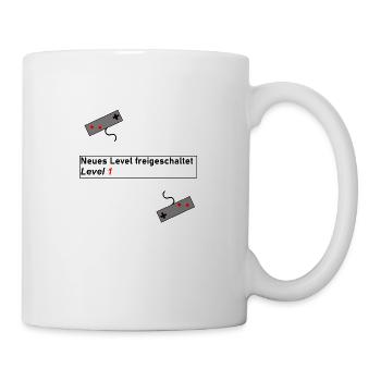 Level Gaming Geburtstag Geschenk Geschenkidee - Tasse - Weiß - Rechts