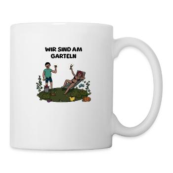 NOUS SOMMES AU GARTELN - Mug blanc - blanc - Droite