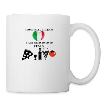 Italie drôle de cadeau idée thérapie - Mug blanc - blanc - Droite