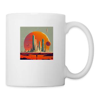 Die Besiedelung des Mars - Tasse - Weiß - Rechts
