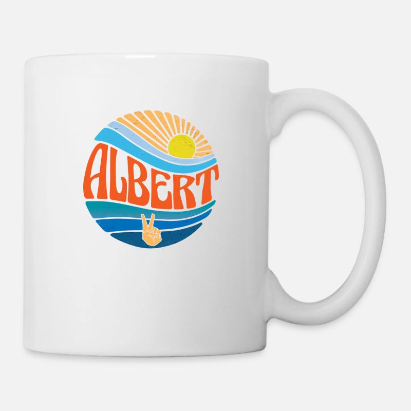 Albert Shirt Vintage Sunset Albert Groovy Tie Dye - Mug blanc - blanc