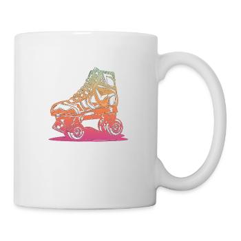 rollerblades rollerblade skates rollerskates retro - Mug - white - Right