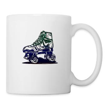 rollerblades rollerblade skates rollerskates retro - Mug - white - Right