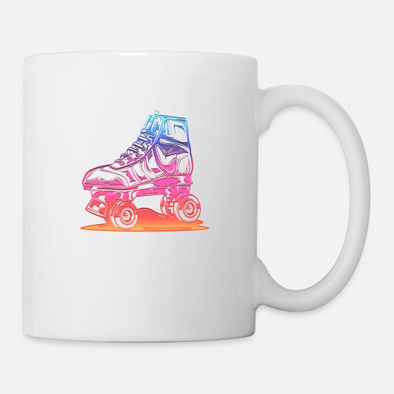 Rollerblades Rollerblade Skates Rollschuhe Retro - Tasse - Weiß