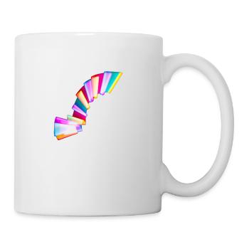 Bunte (RGB) Lichtmalerei - Tasse - Weiß - Rechts