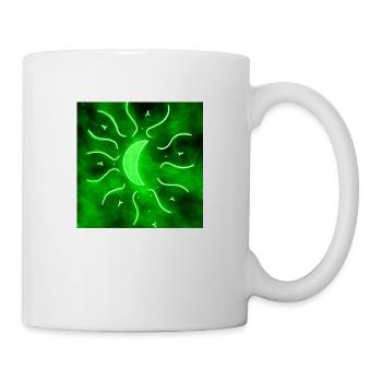 LUNE DE MANDALA VERTE - Mug blanc - blanc - Droite