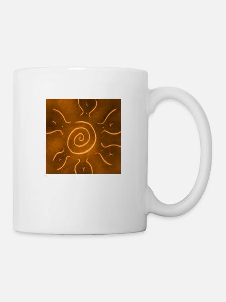 ORANGE SONNE - Tasse - Weiß