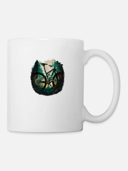 Mountainbike - Tough as Nails - Tasse - Weiß