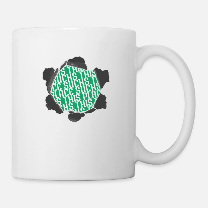 all alien i dont speak human geek birthday present - Tasse - Weiß