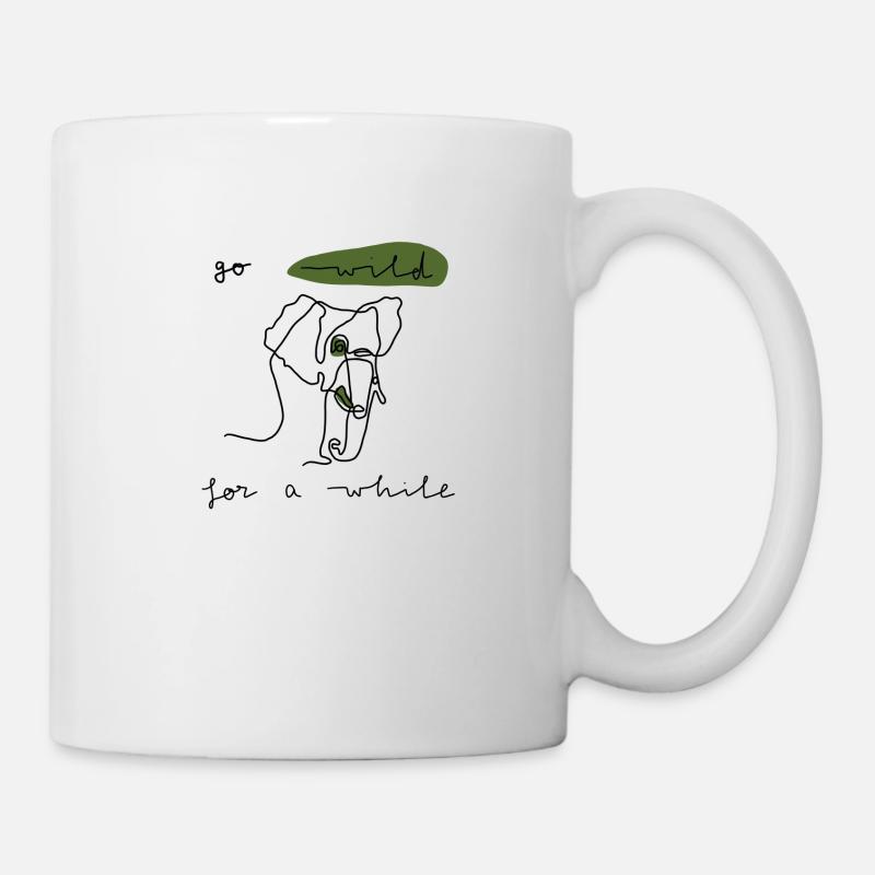 Go wild - Tasse - Weiß