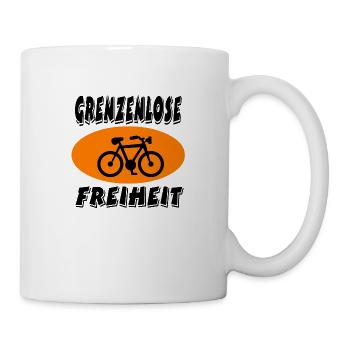 Fahrrad - Tasse - Weiß - Rechts