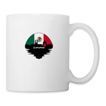 Zapopan Mexico Flag Skyline Silhouette Travel - Mug - white - Right