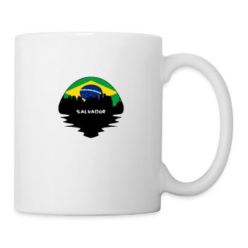 Salvador Brazil Flag Skyline Silhouette Travel - Mug - white - Right