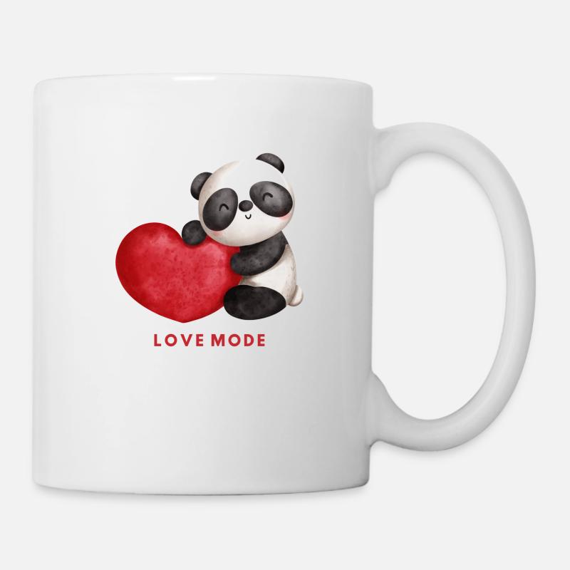 PandaHerzDesigne - Tasse - Weiß