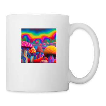 Rainbow mushroom forest - Mug - white - Right
