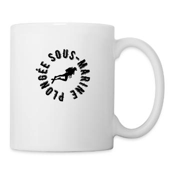 plongée sous marine - Mug blanc - blanc - Droite