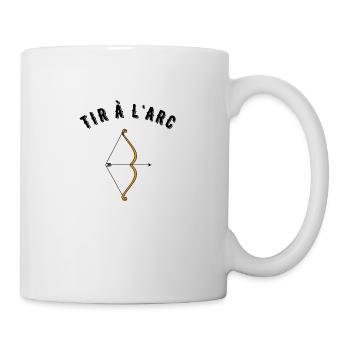 tir à l'arc - Mug blanc - blanc - Droite