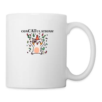 Cat ConCATulations Gift Idea Congratulations sweet - Mug - white - Right