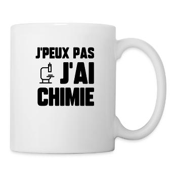 J’peux pas j’ai chimie - Mug blanc - blanc - Droite