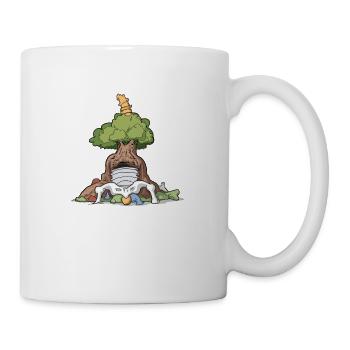 gnarled tree - Tasse - Weiß - Rechts
