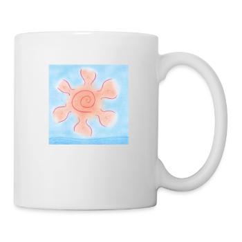 SOLEIL SUR LA MER - Mug blanc - blanc - Droite