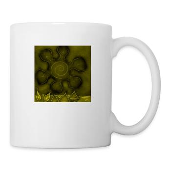 SOLEIL SUR PYRAMIDES JAUNES - Mug blanc - blanc - Droite