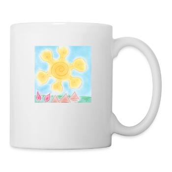 SONNE AUF PYRAMIDEN - Tasse - Weiß - Rechts