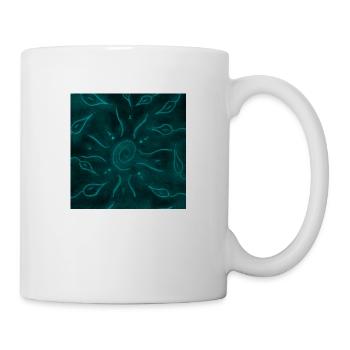 SUN AND BLUE FLOWERS - Mug - white - Right