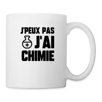 J’peux pas j’ai chimie - Mug blanc - blanc - Droite