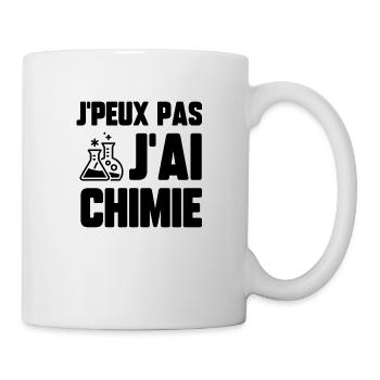 J’peux pas j’ai chimie - Mug blanc - blanc - Droite