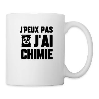 J’peux pas j’ai chimie - Mug blanc - blanc - Droite