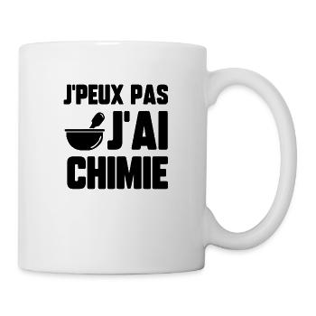 J’peux pas j’ai chimie - Mug blanc - blanc - Droite