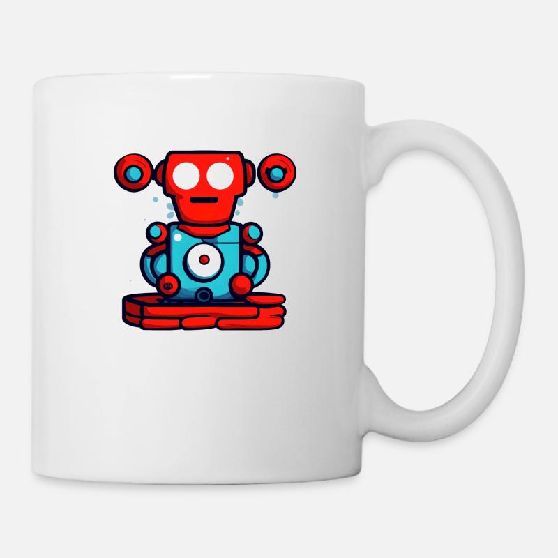 ClubberBot - Tasse - Weiß
