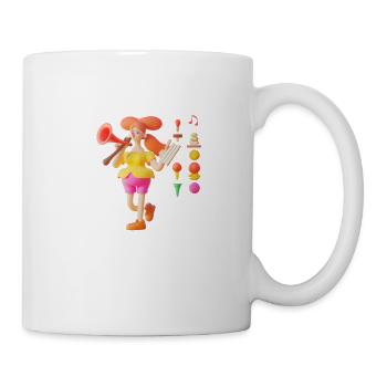 LUSTIGE MUSIK 018 - Tasse - Weiß - Rechts