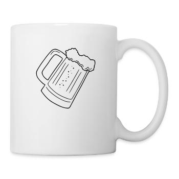Beer Drawing Party Celebrate Black - Mug - white - Right
