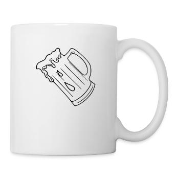 Beer Drawing Party Celebrate Black - Mug - white - Right