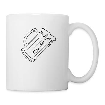 Beer Drawing Party Celebrations Black - Mug - white - Right
