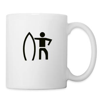 Surfer Geschenkidee surf surfen - Tasse - Weiß - Rechts
