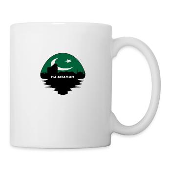Islamabad Pakistan Flag Skyline Silhouette Travel - Mug - white - Right