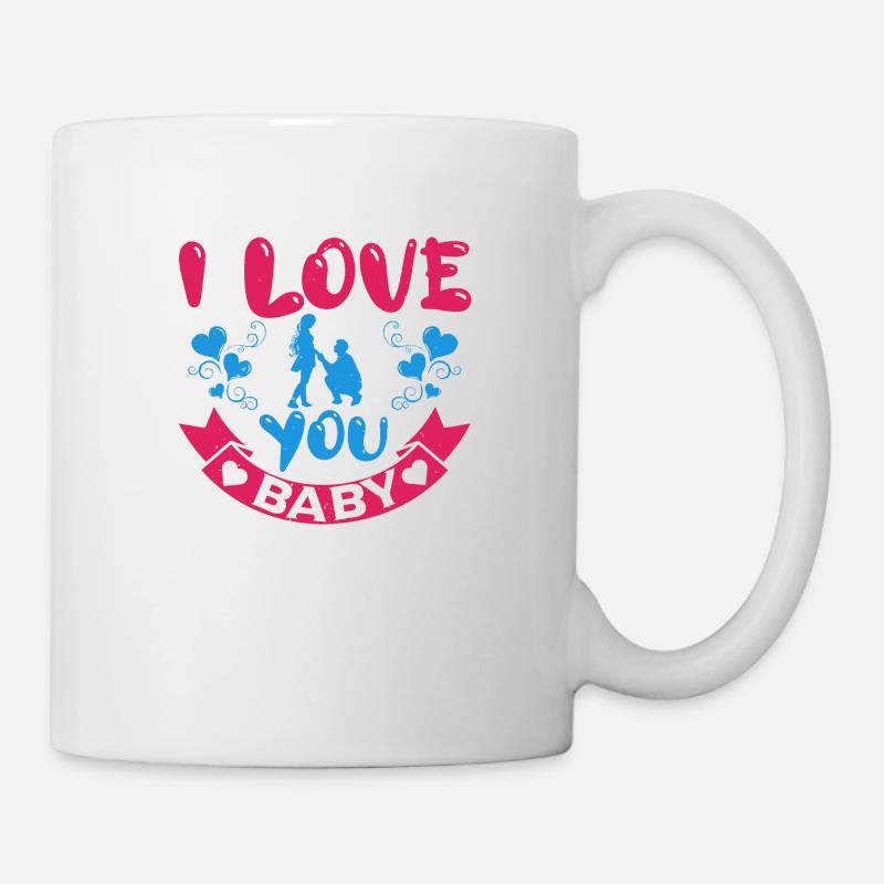 JE T’AIME CHÉRI - Mug blanc - blanc